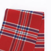 Plaid Cotton Oxford - Red Mix