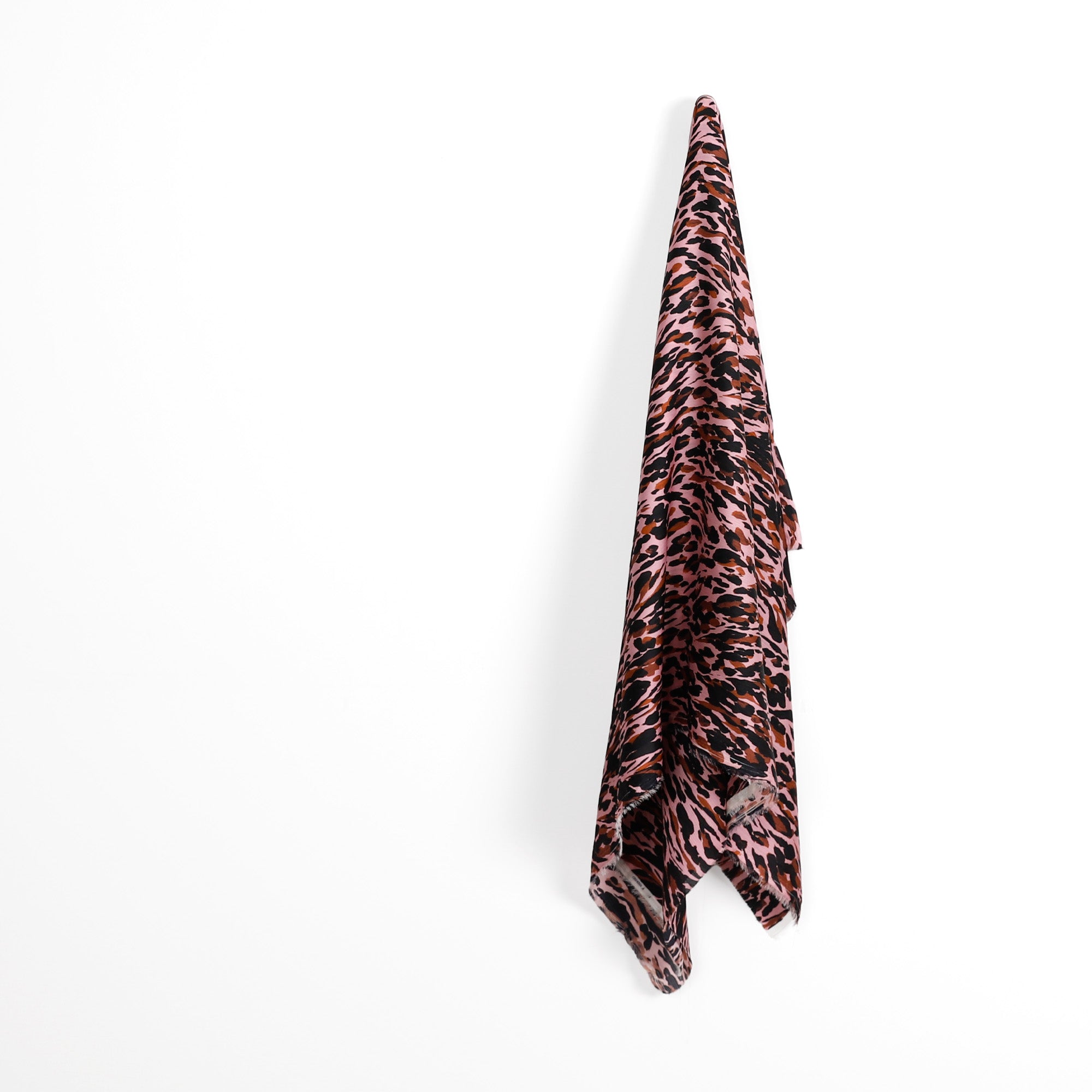 Paint Drop Crinkle Recycled Poly - Pink / Brown