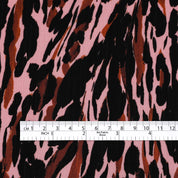 Paint Drop Crinkle Recycled Poly - Pink / Brown