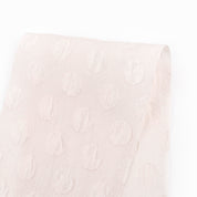 Crumpled Spot Silk / Poly Jacquard - Pearl