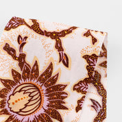 Tropical Passionflower Linen - Brown Mix