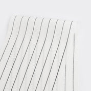 Pinstripe Rayon Challis - Ivory
