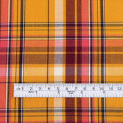Lightweight Plaid Twill Cotton / Rayon - Fruit Salad