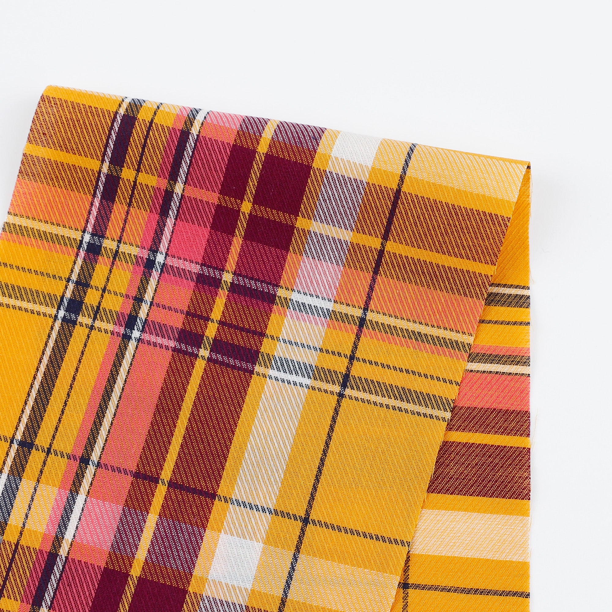 Lightweight Plaid Twill Cotton / Rayon - Fruit Salad