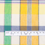 Lightweight Cotton / Linen Plaid - Lemon Tree