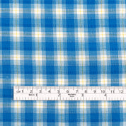 Ombre Check Stretch Seersucker Cotton - Capri