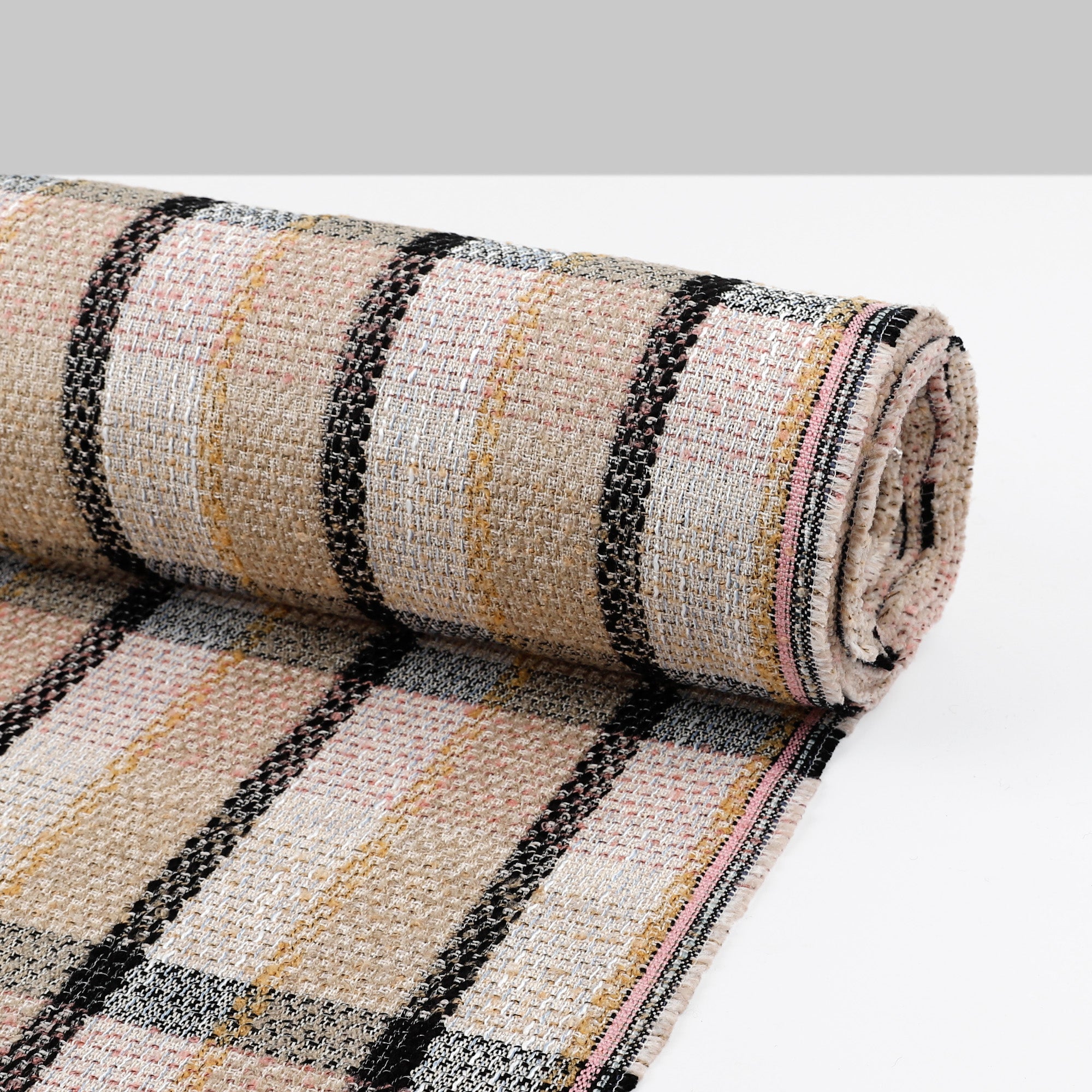 Cotton Blend Check Tweed - Louise Cake