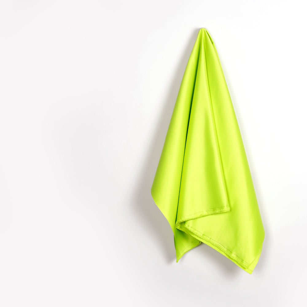 Poly Duchess Satin - Fluro Yellow