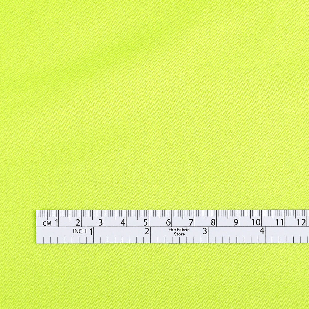 Poly Duchess Satin - Fluro Yellow