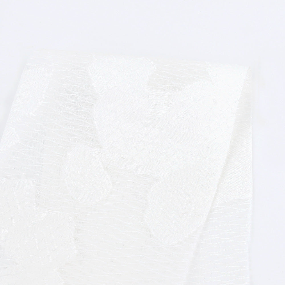 Sheer Peony Jacquard - White