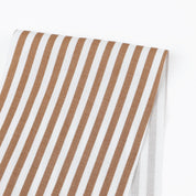 Printed Stripe Stretch Organic Cotton - Fudge