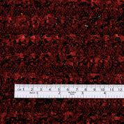 Boucle Shimmer Tweed - Red