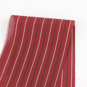 Regency Stripe Cotton / Silk Voile -  Sangria