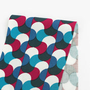 Retro Tile Viscose Twill - Opal