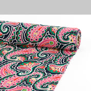 Funky Paisley Viscose Muslin - Pink Mix