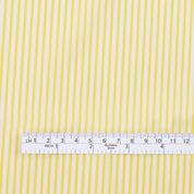 Candy Stripe Cotton / Cupro Shirting - Lemon