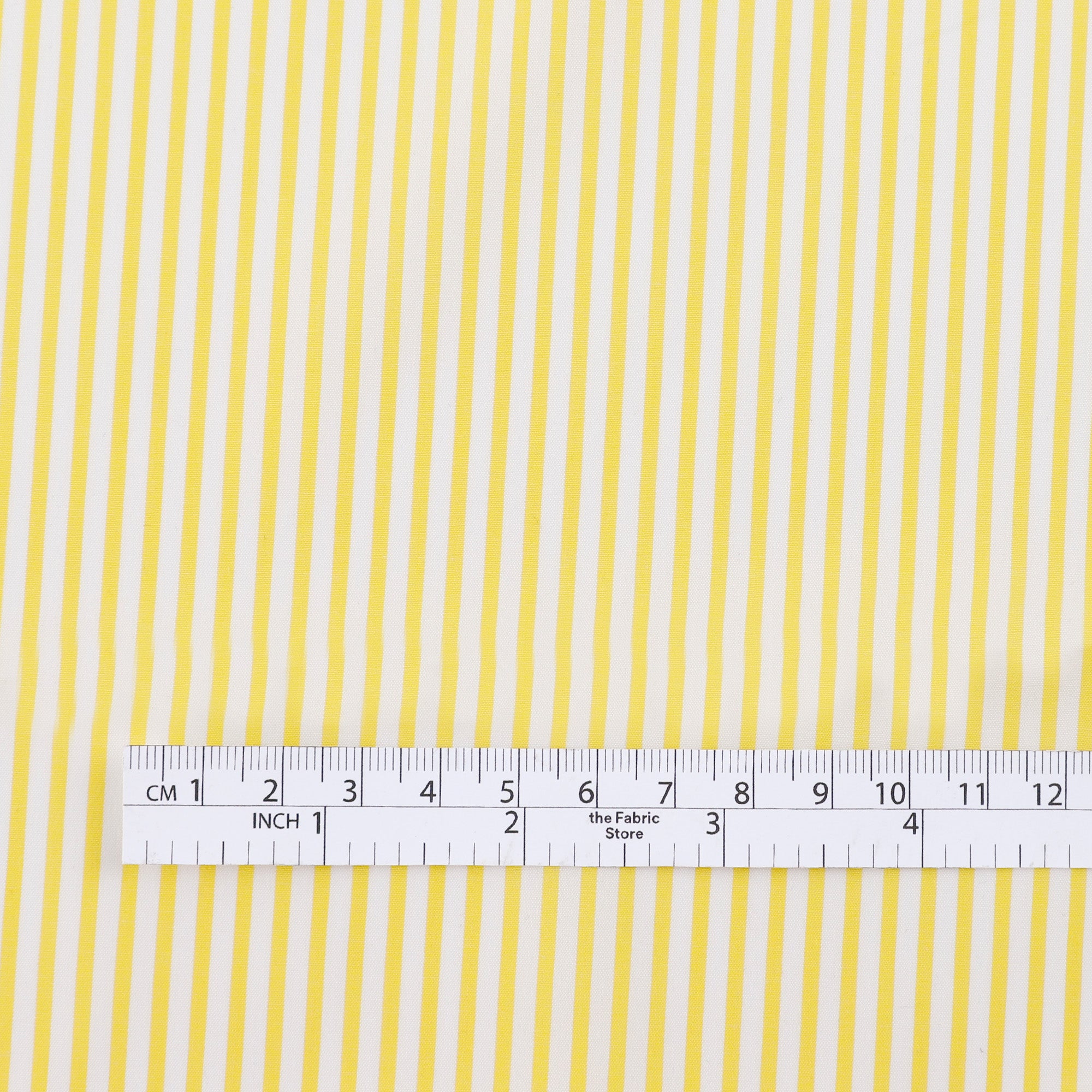 Candy Stripe Cotton / Cupro Shirting - Lemon