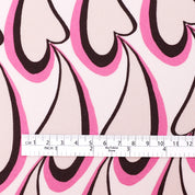 Long Heart Viscose / Ecovero Crepe - Lipstick