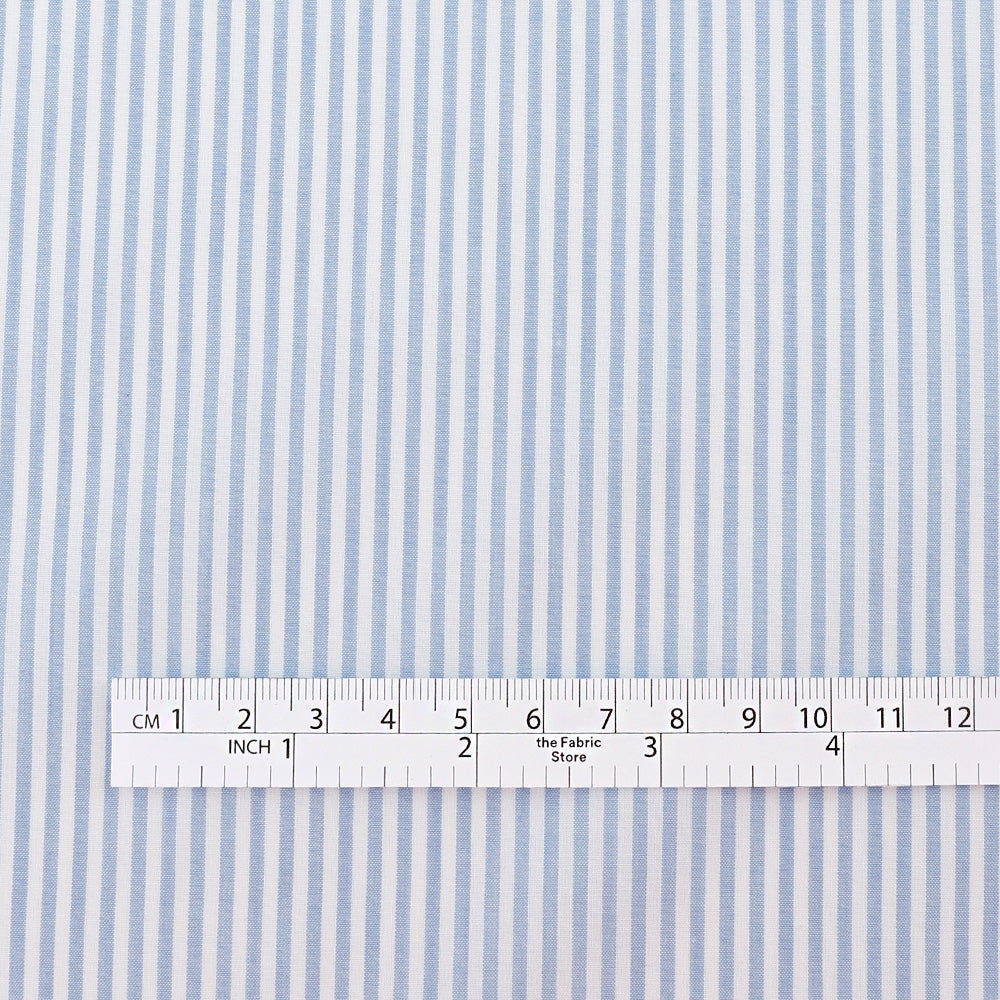 Small Candy Stripe Cotton - Blue