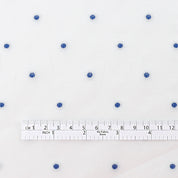 Woven Polka Dot Cotton - White