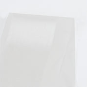 Satin Stripe Silk Chiffon - White