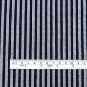 Stripe Stretch Seersucker Cotton - Navy