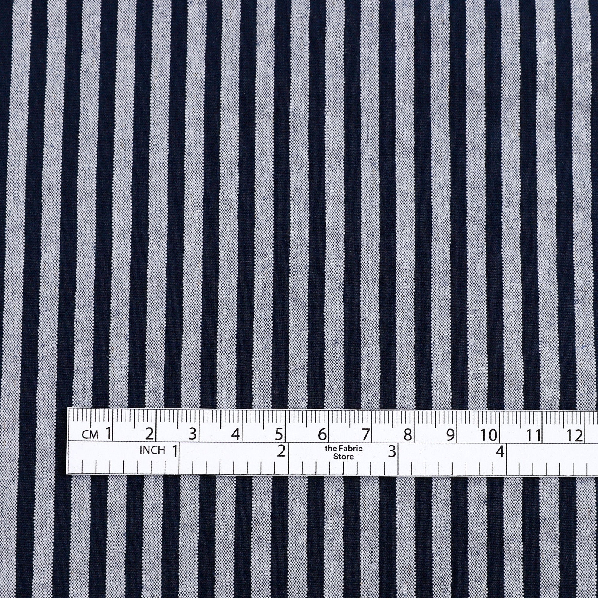 Stripe Stretch Seersucker Cotton - Navy