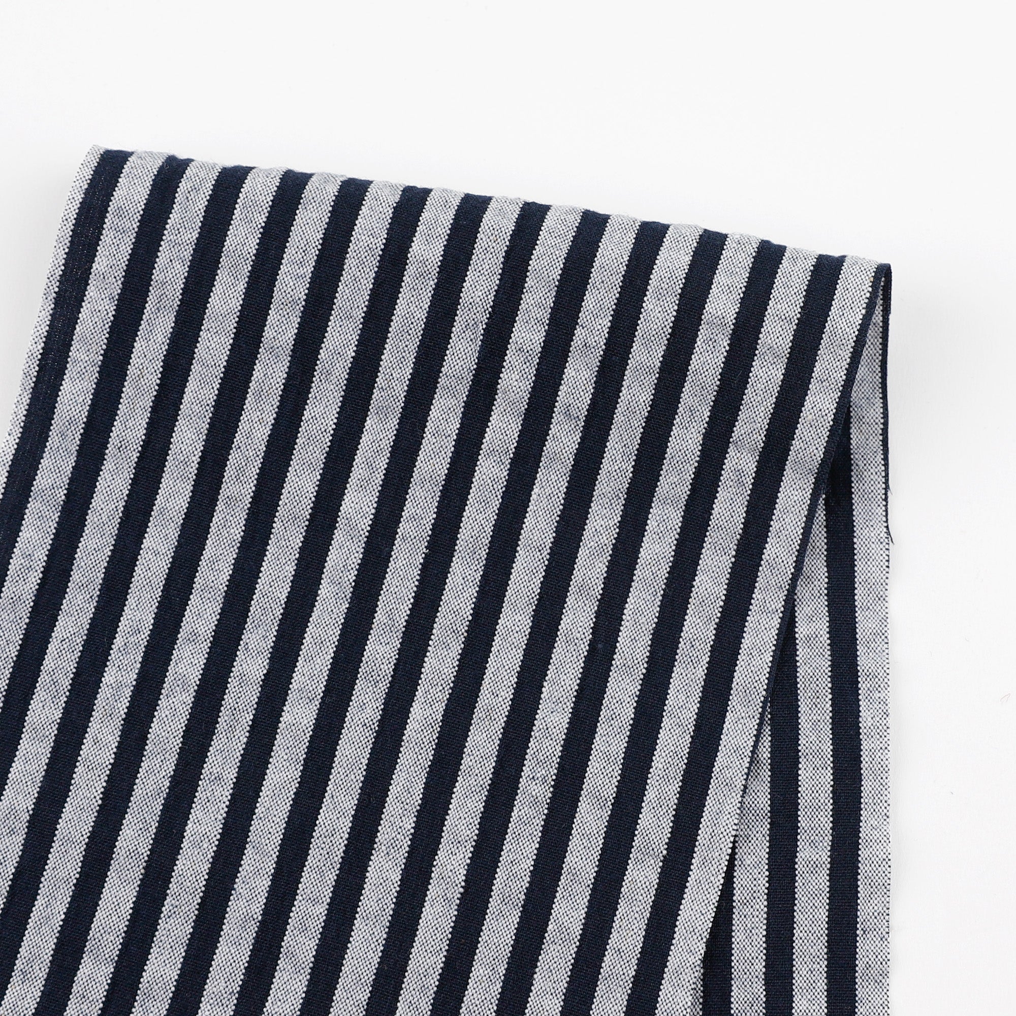 Stripe Stretch Seersucker Cotton - Navy