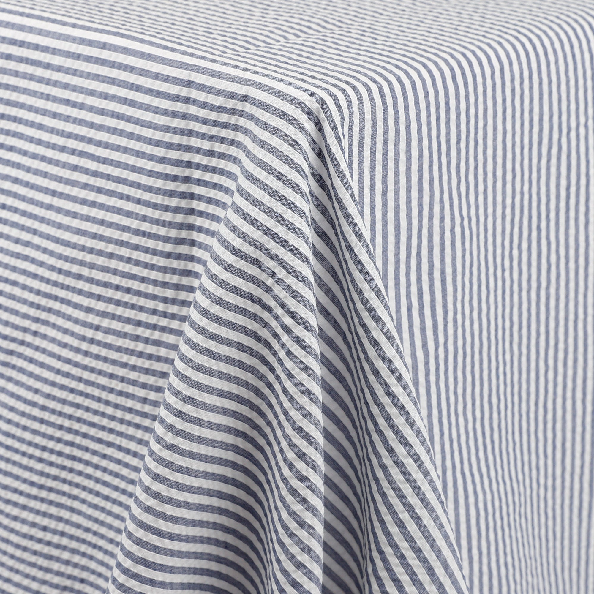 Stripe Stretch Seersucker Cotton - White