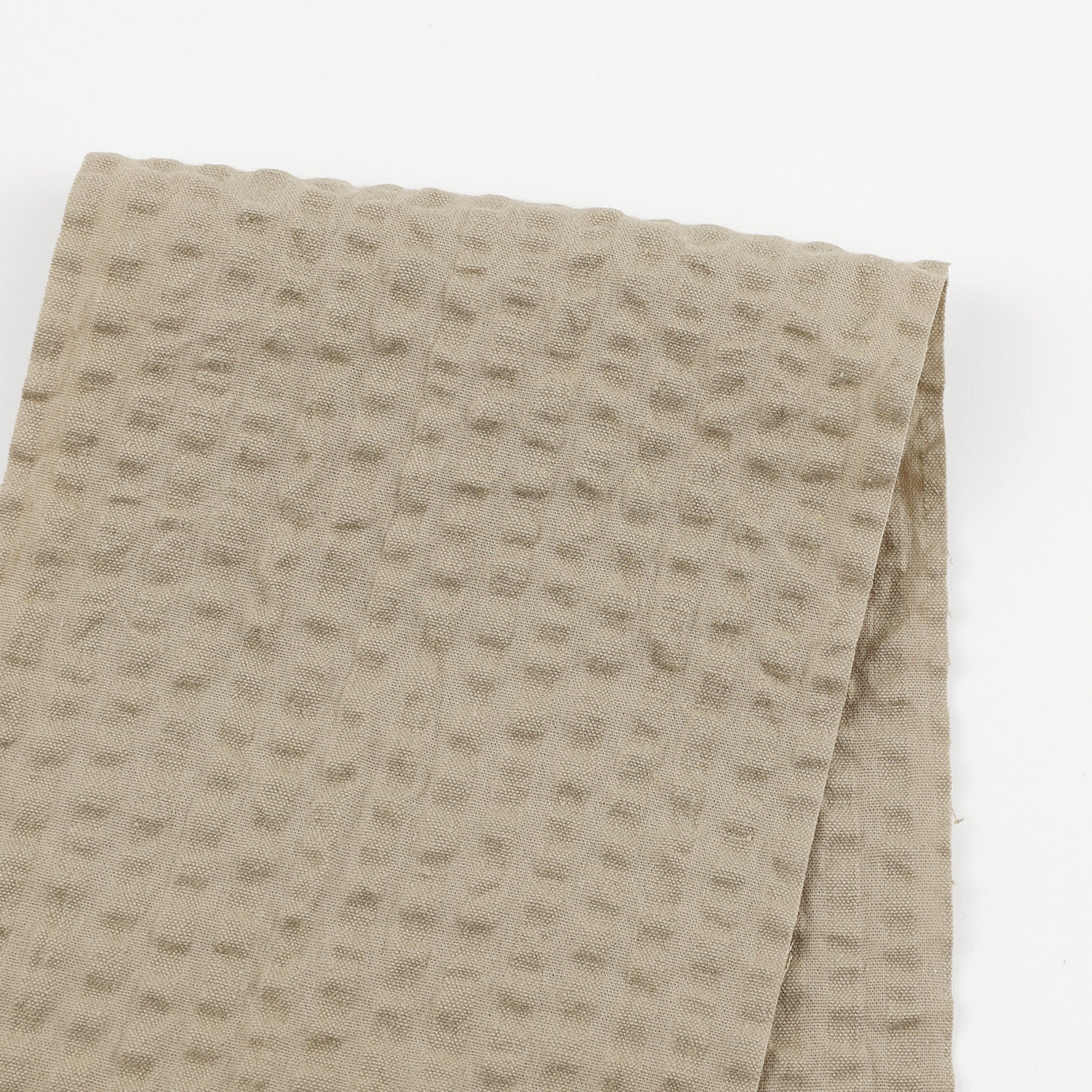 Stretch Seersucker Cotton - Sea Fog