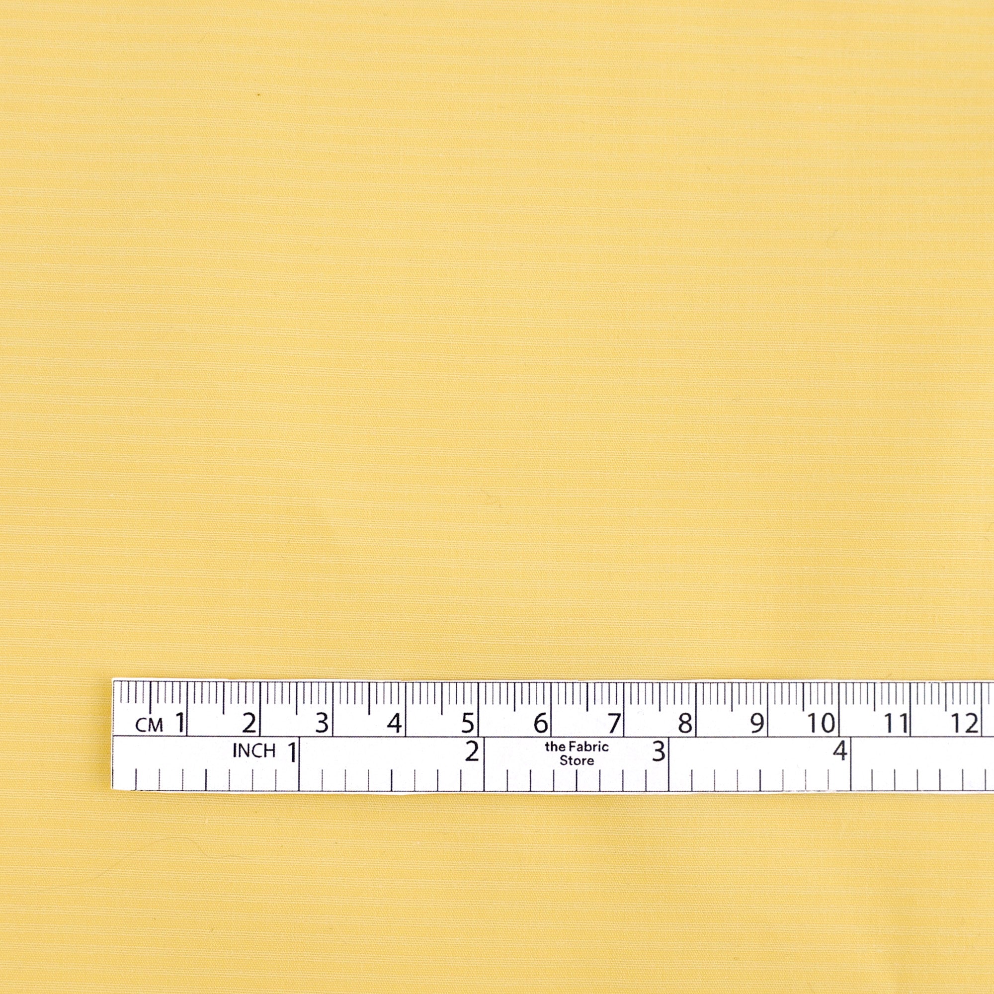 Tonal Weft Stripe Stretch Cotton - Banana