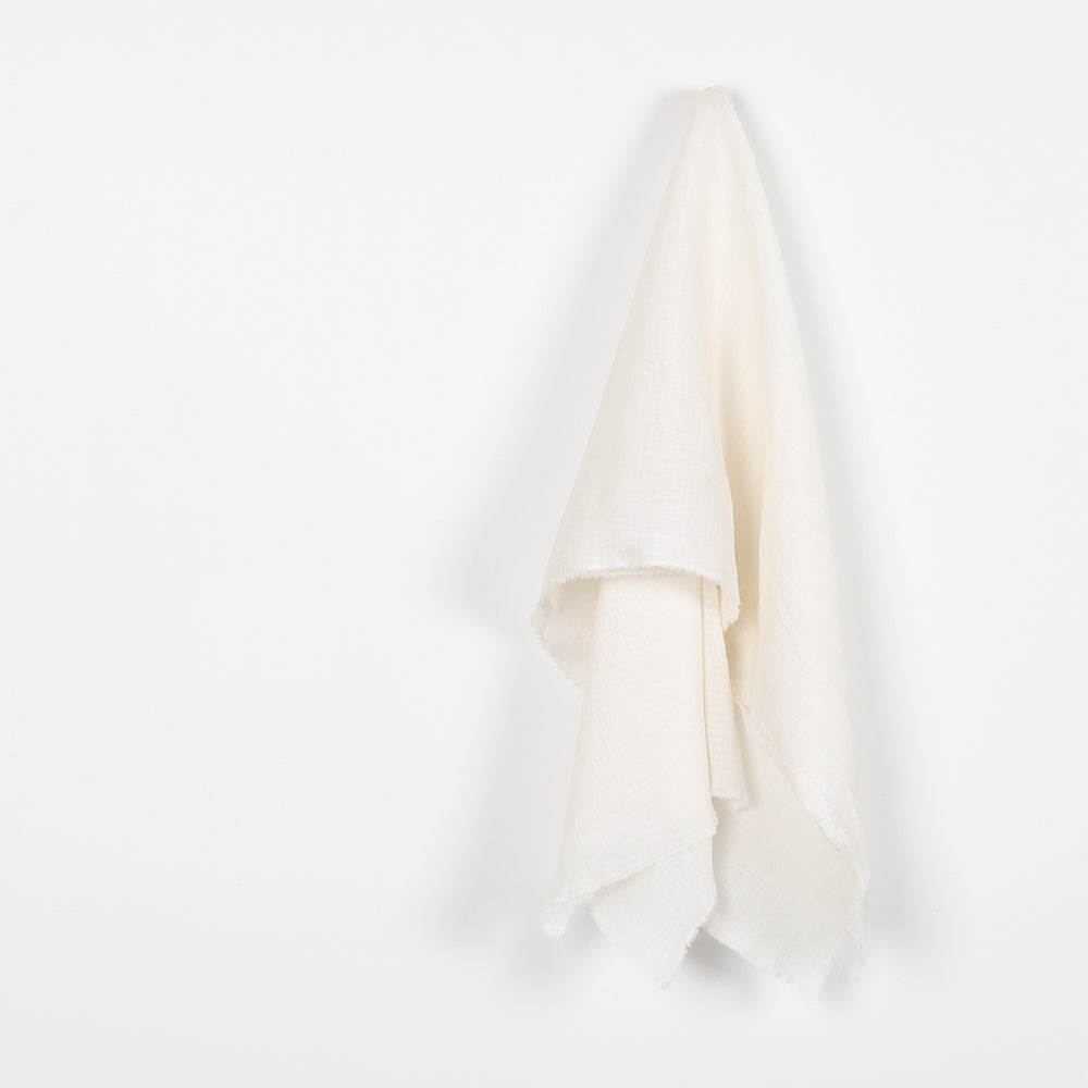 Cotton Crinkle Voile - Light Cream