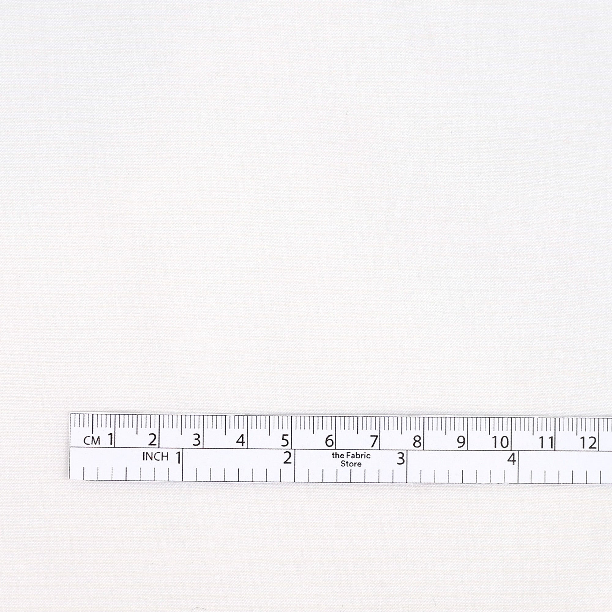 Tonal Weft Stripe Stretch Cotton - White