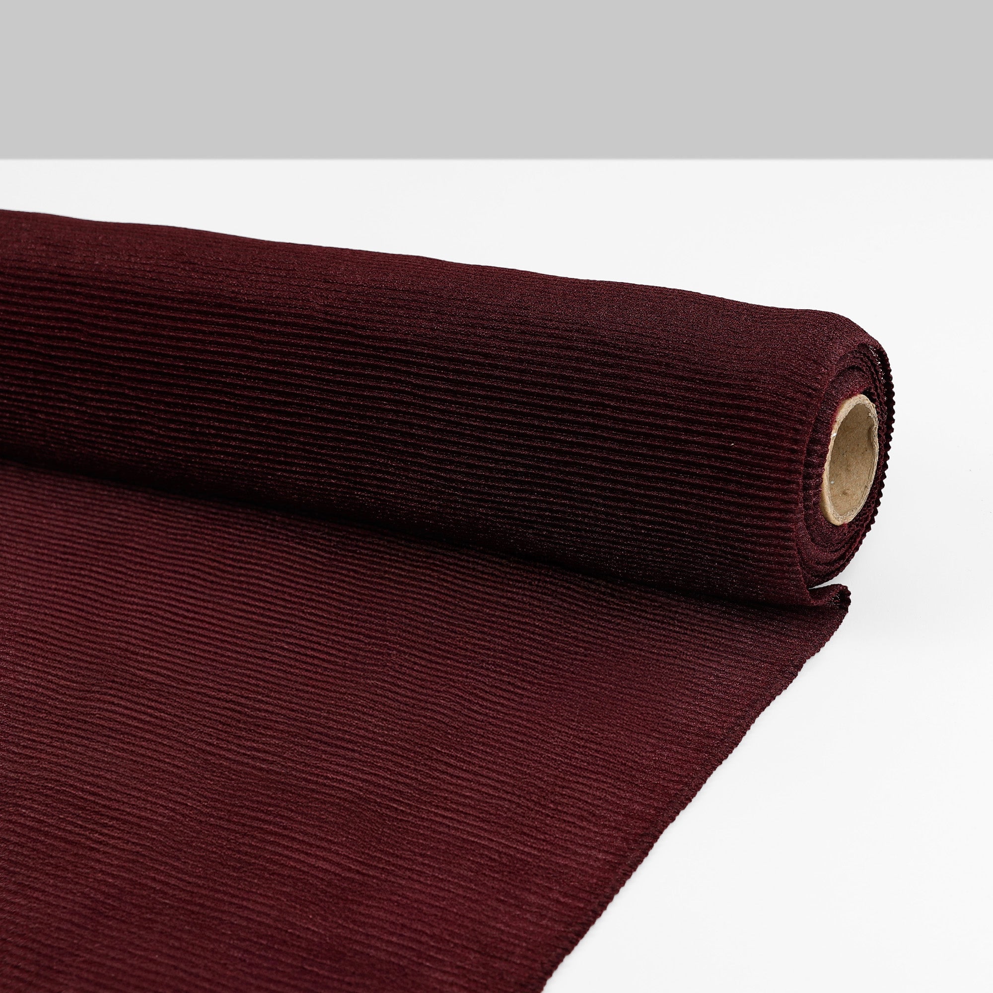 Sheer Shimmer Plisse Knit - Wine