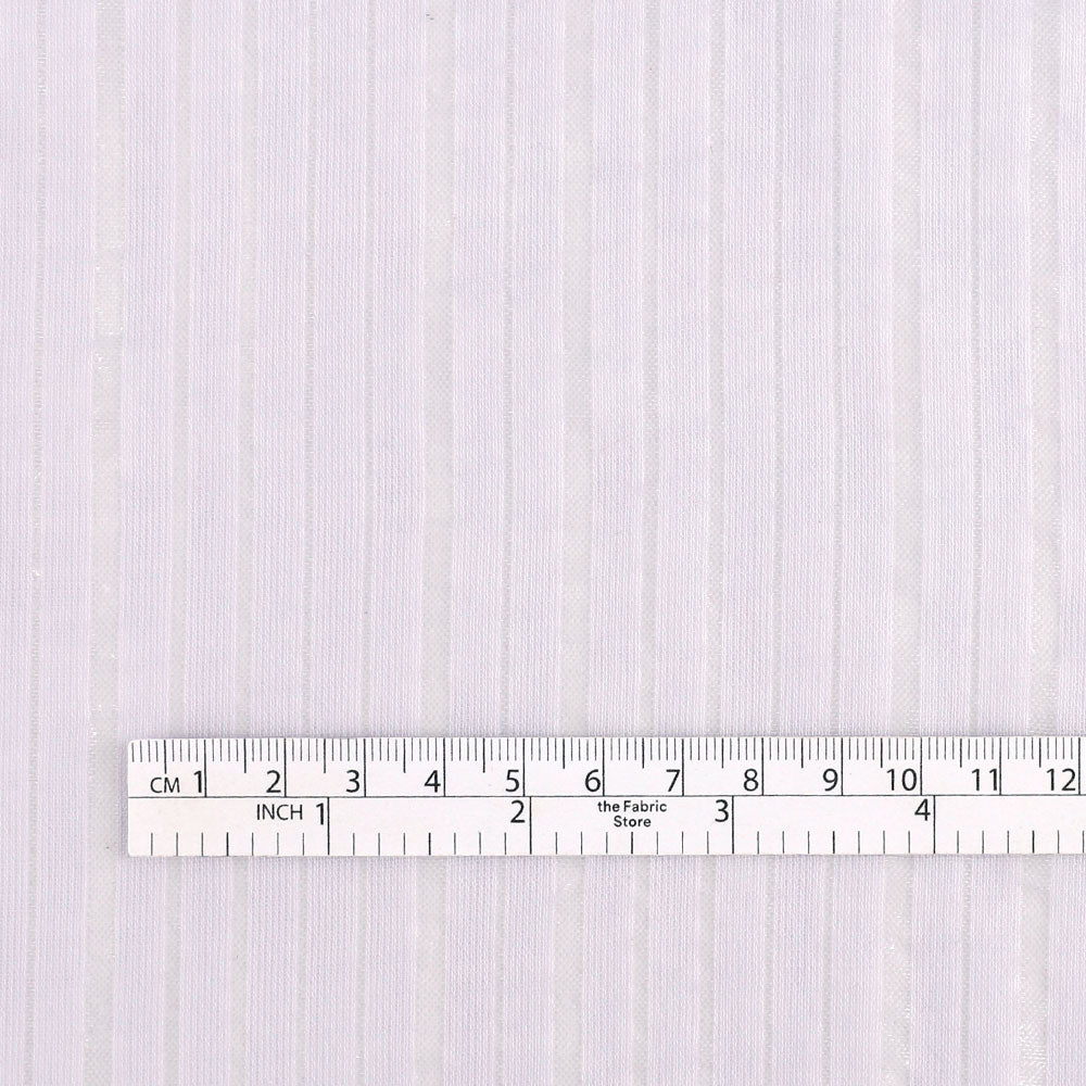 Shimmer Stripe Muslin - Parma Violet
