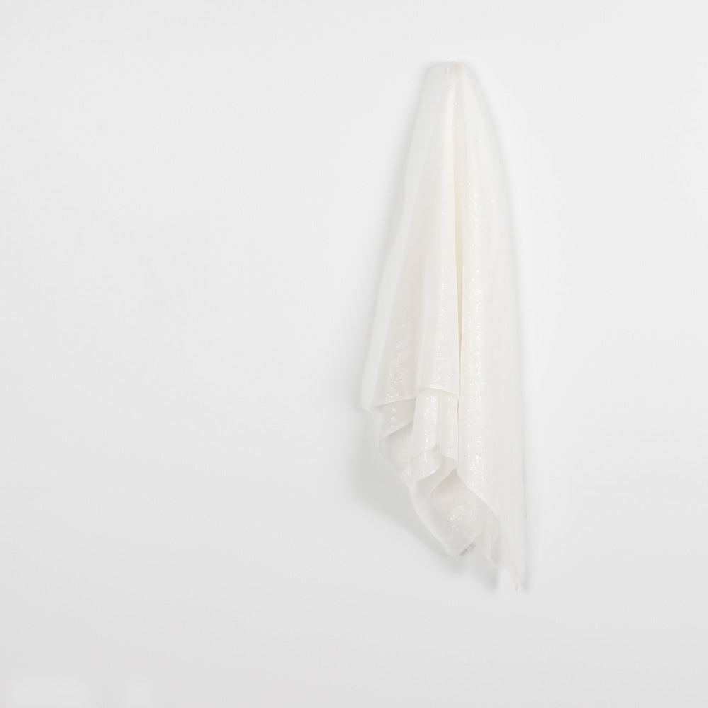 Sheer Leopard Shimmer Silk Jacquard - Ivory