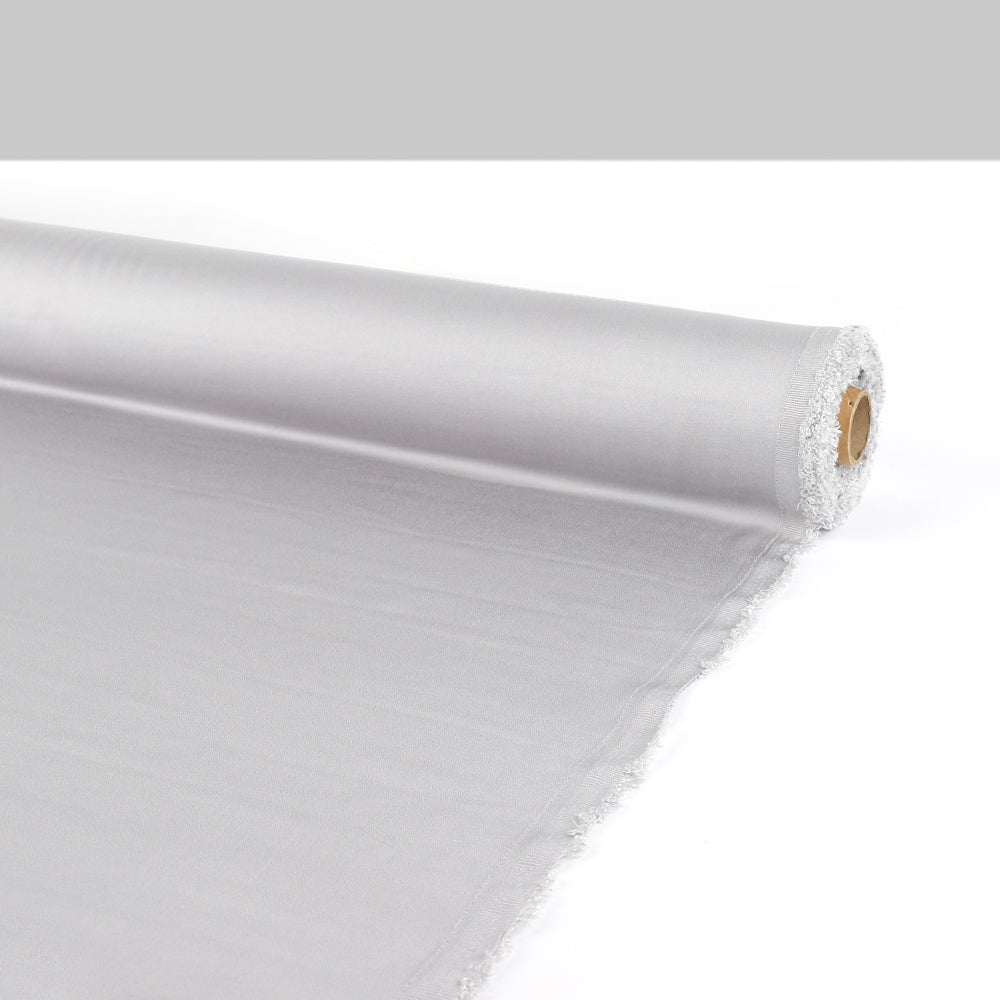 Rayon Crepe Backed Satin - Aluminium