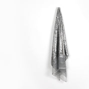 Square Sequinned Tulle - Silver