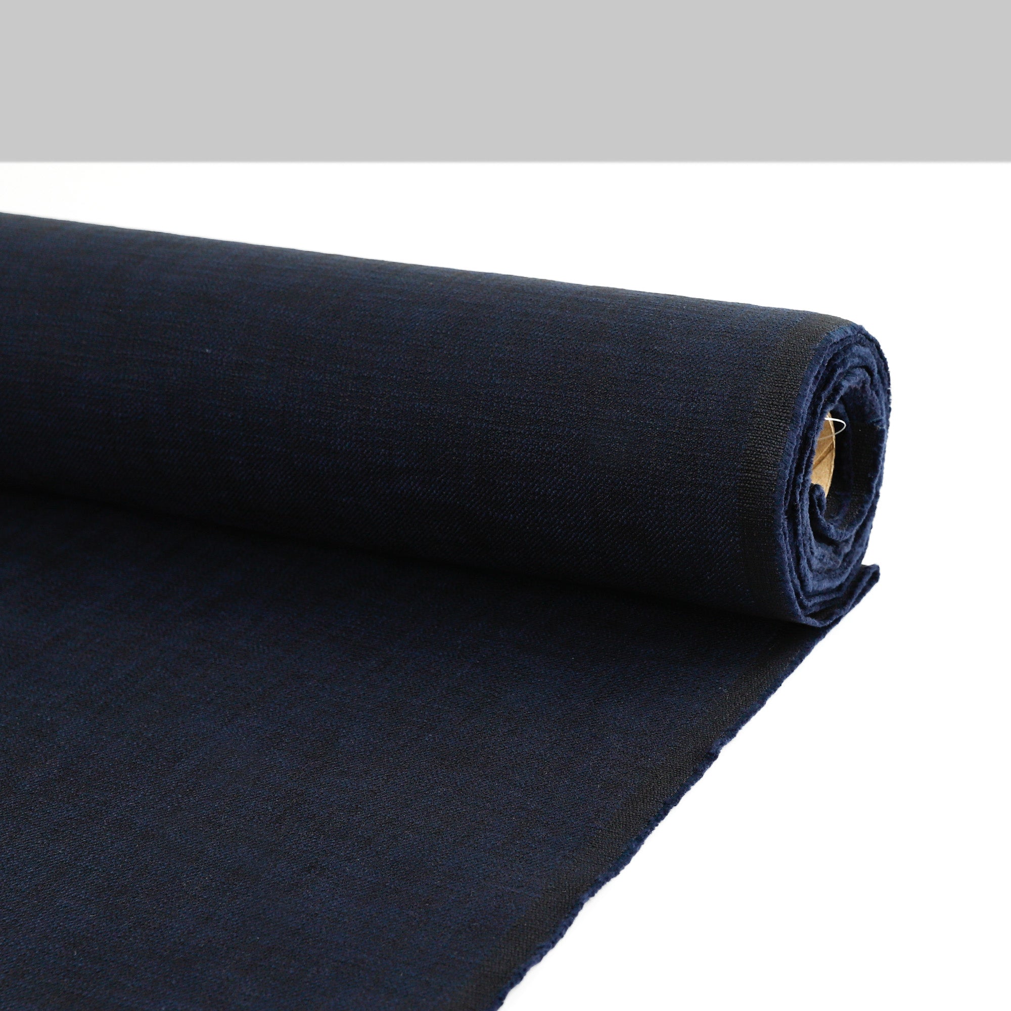 Stretch Slubby Cotton / Poly Twill - Midnight
