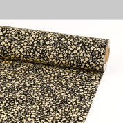 Princess Flower Cotton Poplin - Cream / Black