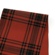Printed Plaid Midweight Cotton - Russet