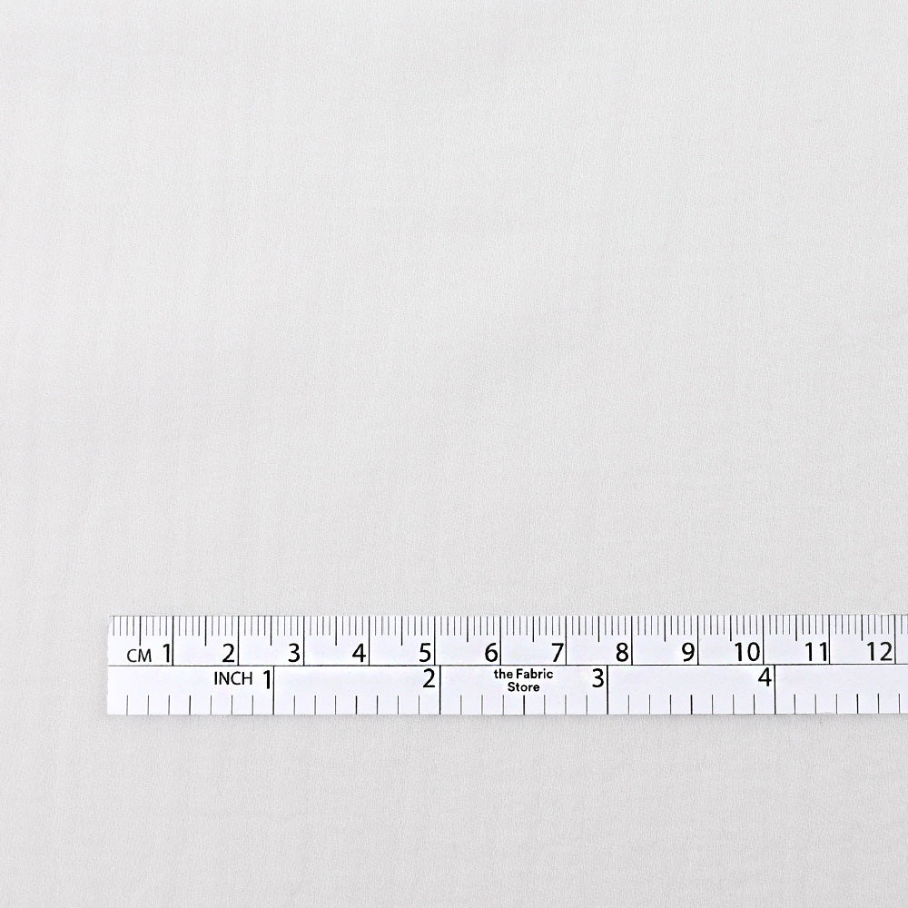 Soft Cotton Sheer Crepe - White