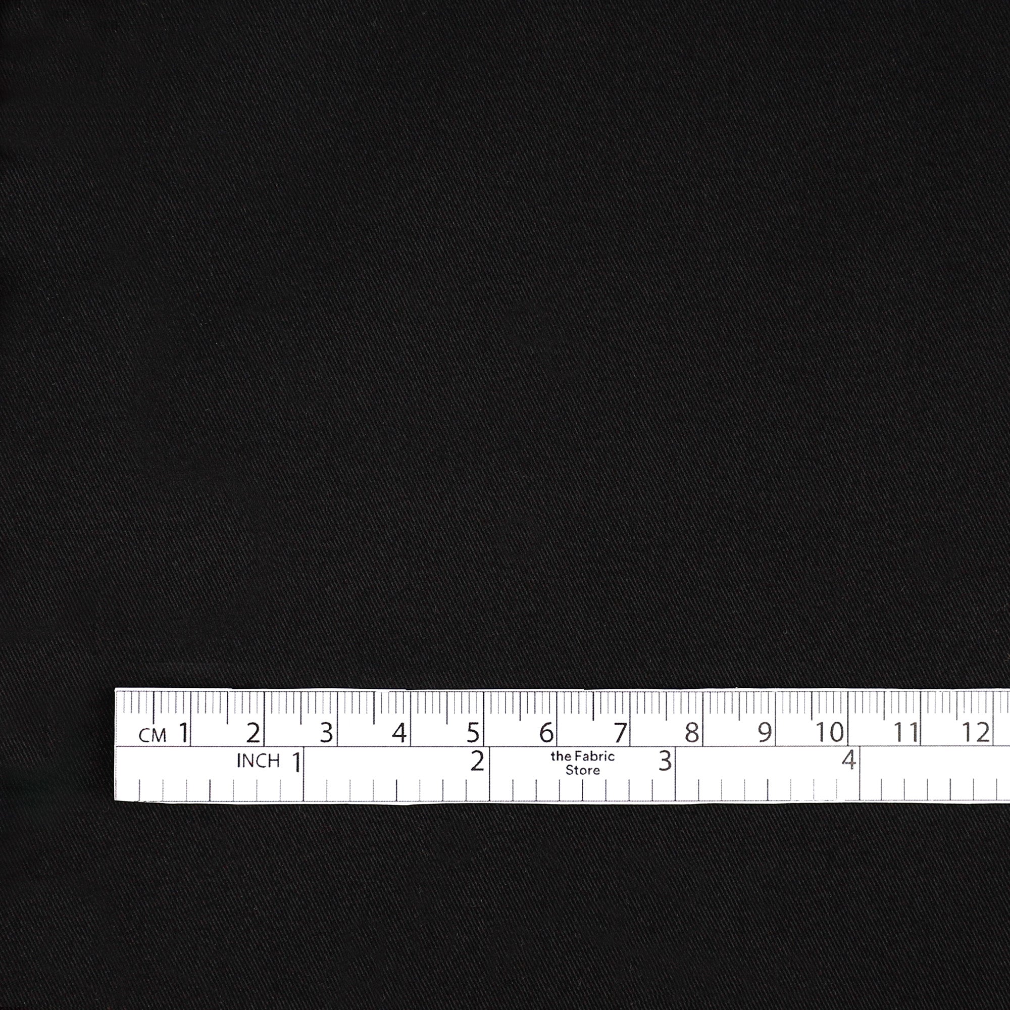 Stretch Cotton / Tencel Twill - Black