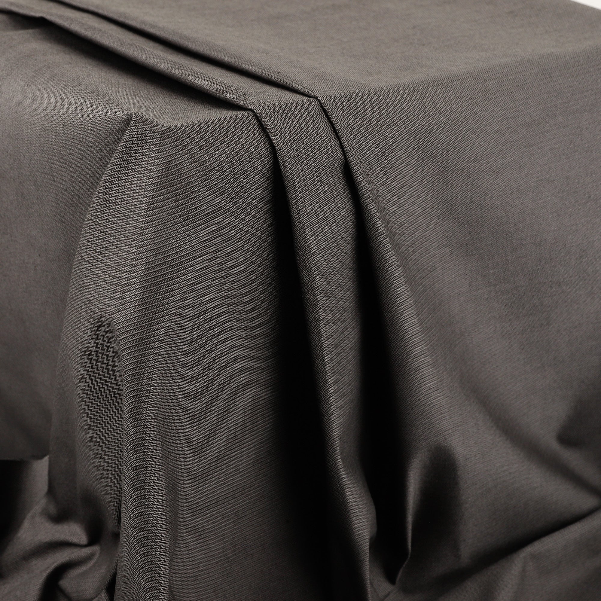 Stretch Cotton Herringbone - Graphite