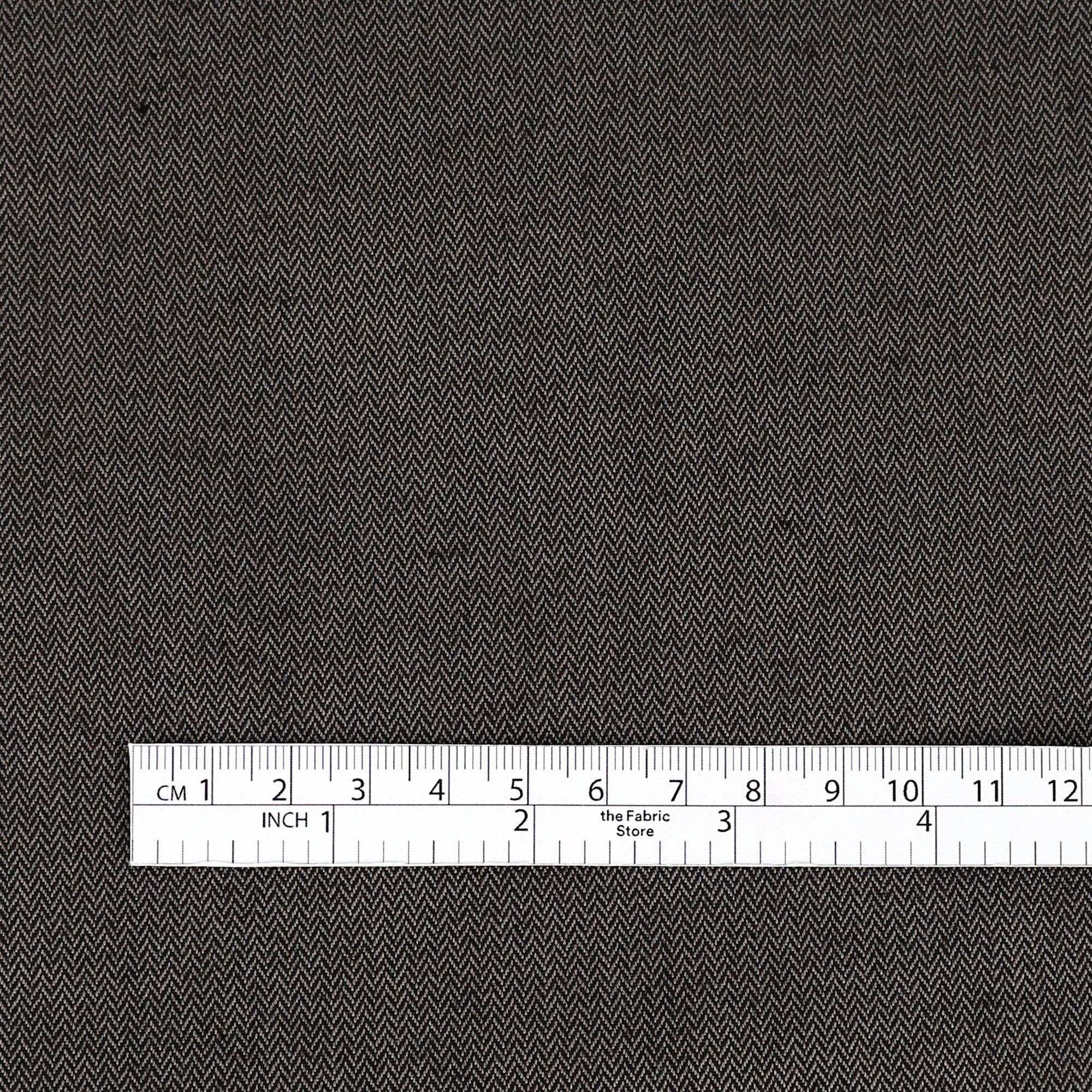 Stretch Cotton Herringbone - Graphite