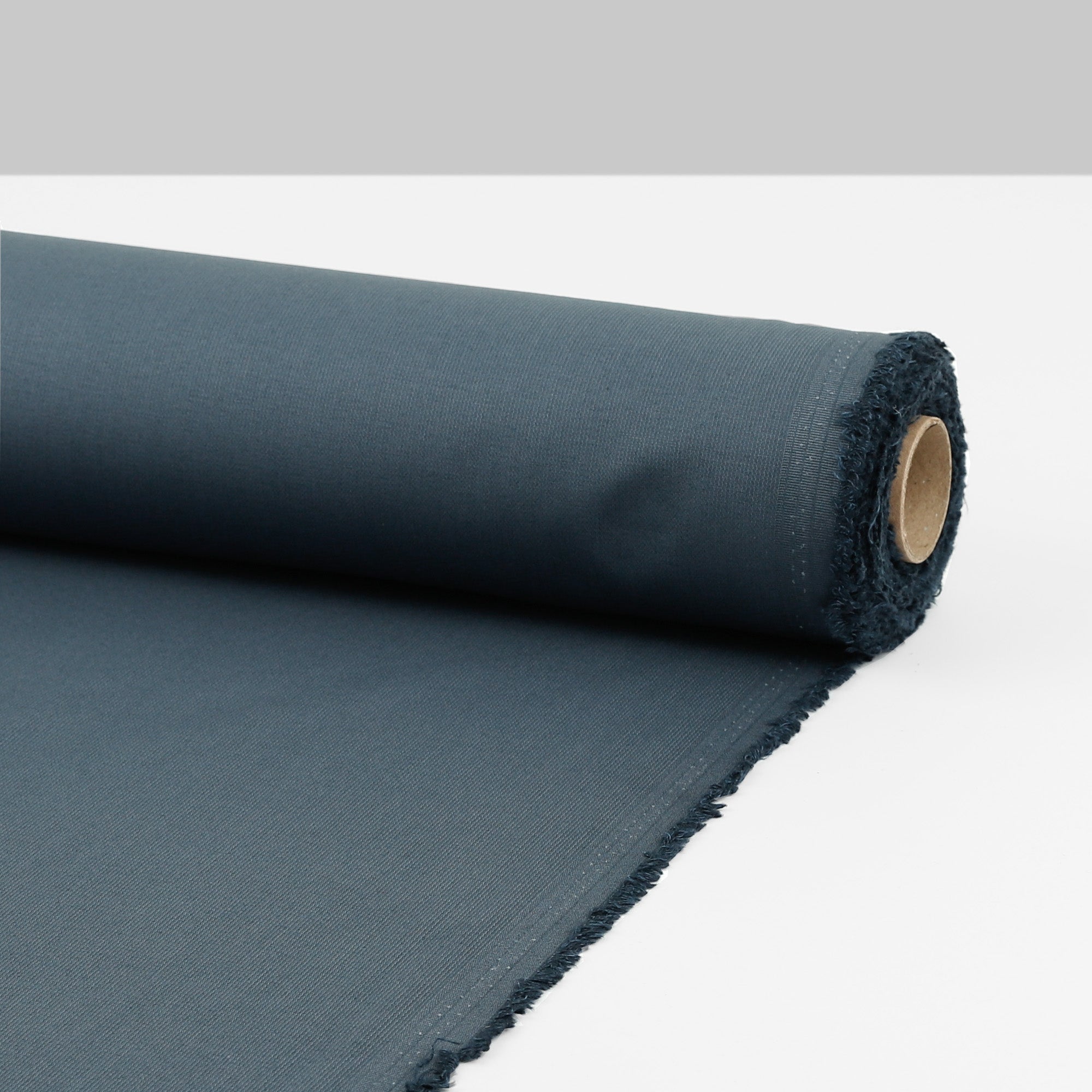 Stretch Ribbed Shirting - Bluestone