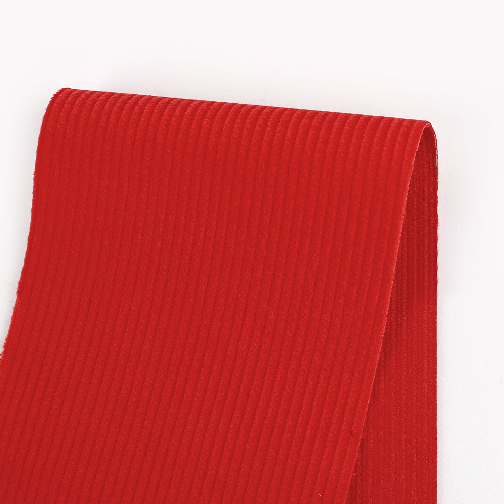 Stretch Cotton Corduroy - Primary Red