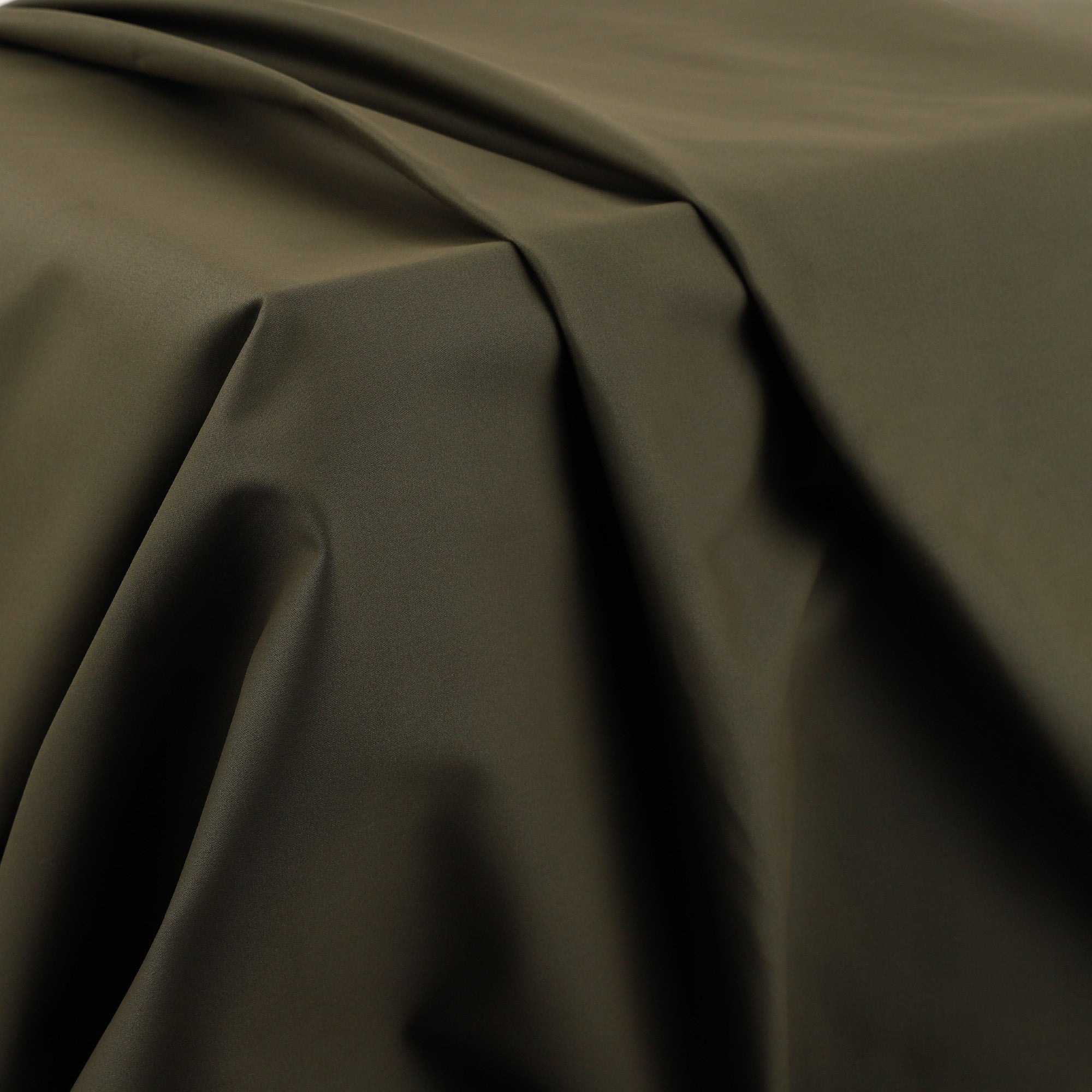 Stretch Cotton Sateen - Dark Olive