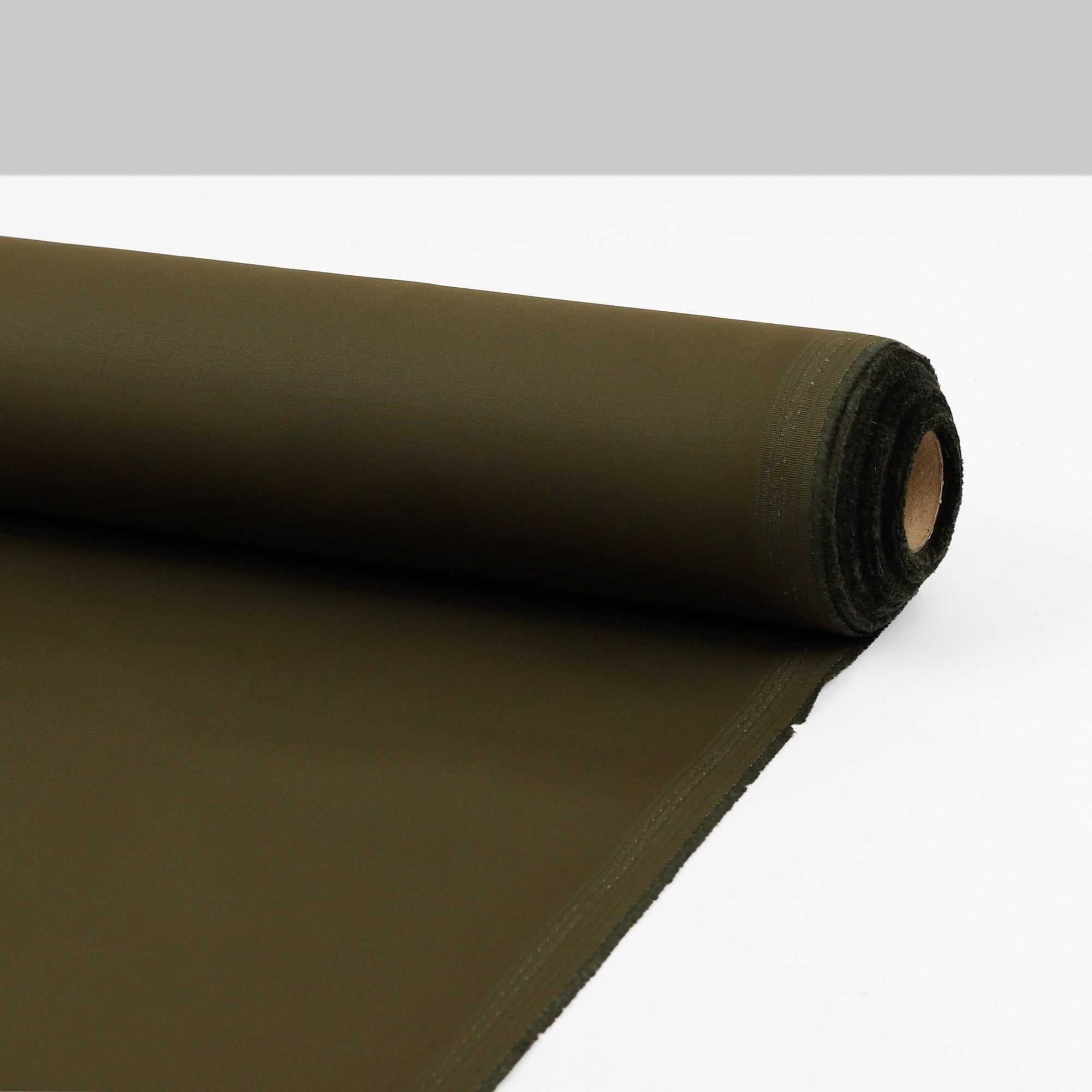 Stretch Cotton Sateen - Dark Olive