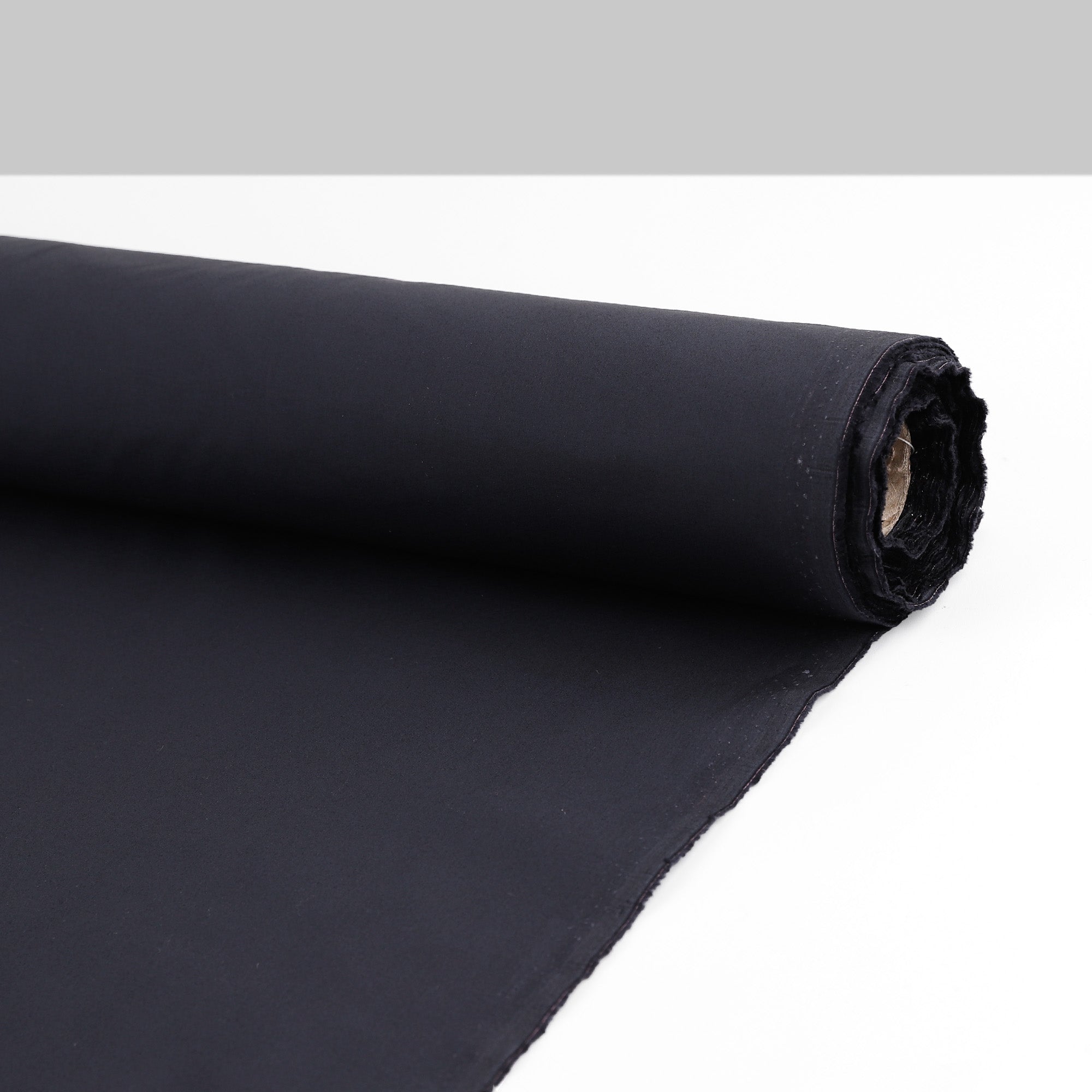 Stretch Cotton Poplin - Dark Ink